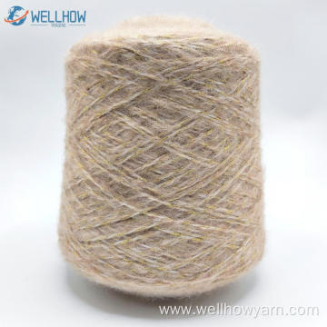 1/2.2NM 62%ACRYLIC 22%POLYESTER 6%NYLON 10%LUREX AIR YARN